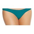 thumbnail image 3 of Heidi Klum Women S Savannah Sunset Low-Rise Ruched Swim Bottom Separates Blue Size XS, 3 of 3