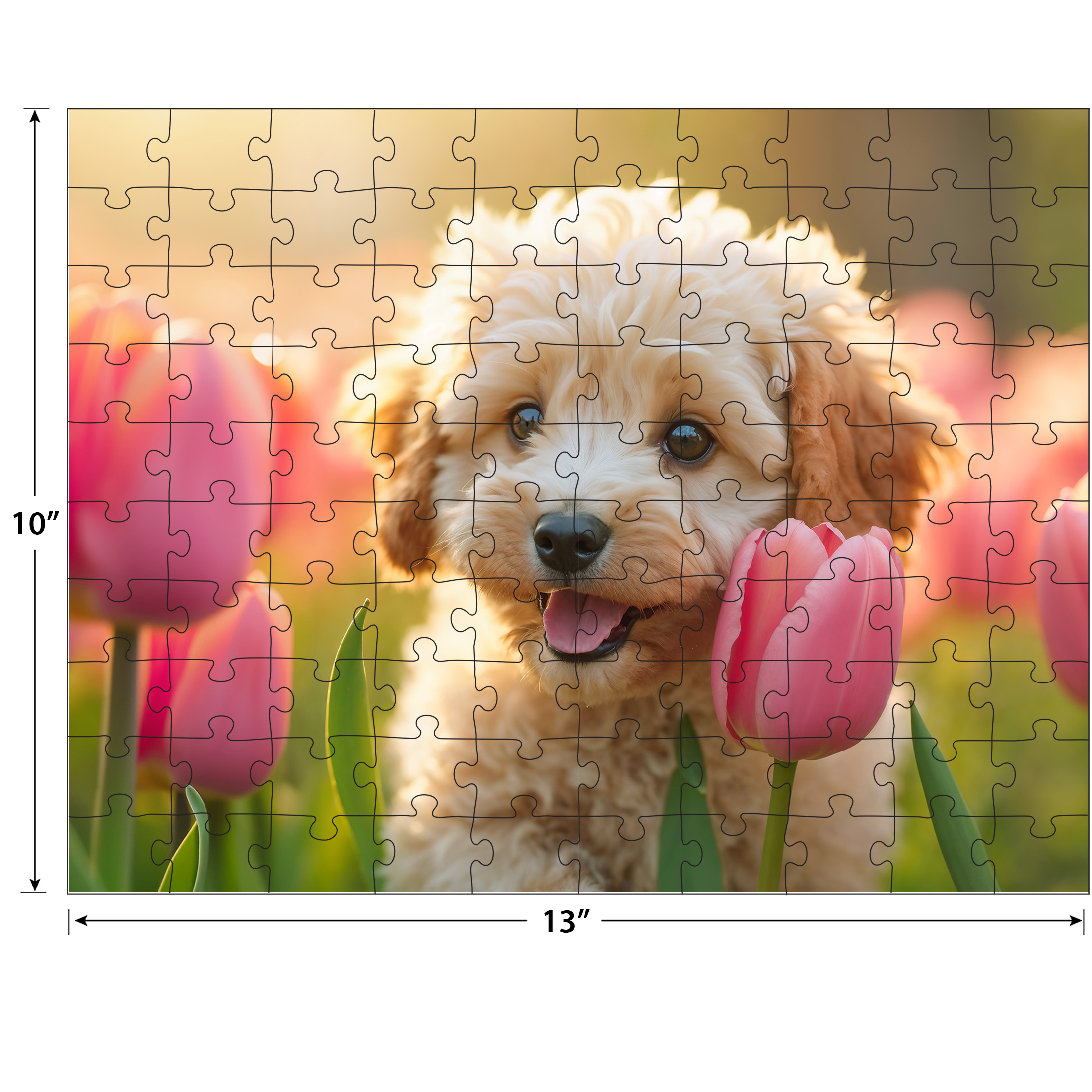 RoseArt - Snack Size 400-Piece - I Love Dogs - Adult Interlocking Puzzle