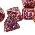 thumbnail image 4 of Dados de metal, 7 piezas Patrón de engranaje Juego de mesa poliédrico Dados poliédricos Dados poliédricos elegantes y modernos, 4 of 8