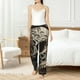 thumbnail image 4 of Balery Vintage Pattern Flower Skull Pantalones de pijama para mujer, pijamas ultraligeros, pantalones de estar por casa-X-Large, 4 of 6