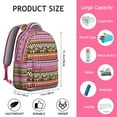 thumbnail image 6 of "Trendy Bohemian Backpack - Spacious 17” Laptop Bag with Tribal Design, Heavy Duty College Backpack for Students, Commuters & Travelers", 6 of 6