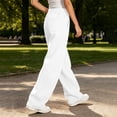 thumbnail image 5 of YODETEY Women's High Waist Drawstring Baggy Wide Leg Sweatpants,Women’s White,Size S-3XL, 5 of 8
