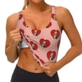 thumbnail image 3 of Balery Basset hound dog with paw Sujetadores deportivos con espalda cruzada para mujer, acolchados, sin costuras, de alto impacto, ideales para yoga, gimnasio, entrenamiento y fitness.-XX-Large, 3 of 8