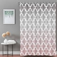 thumbnail image 3 of Bathroom Shower Curtain Geometric Moroccan Texture Waterproof Shower Curtains with Hooks, Pink Grey Ombre Art Bath Curtains Bathtub Curtain Home Decor 60x72in, 3 of 9