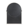thumbnail image 3 of Noble House Shmuel Traditional Arched Windowpane Mirror, White Wash, 3 of 7
