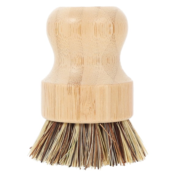 UPOUART Wok Brush with Khaki Handle, Convenient Kitchen Cleaning Tool, 1 Piece, 3.1 x 2.4 x 2.4 inches