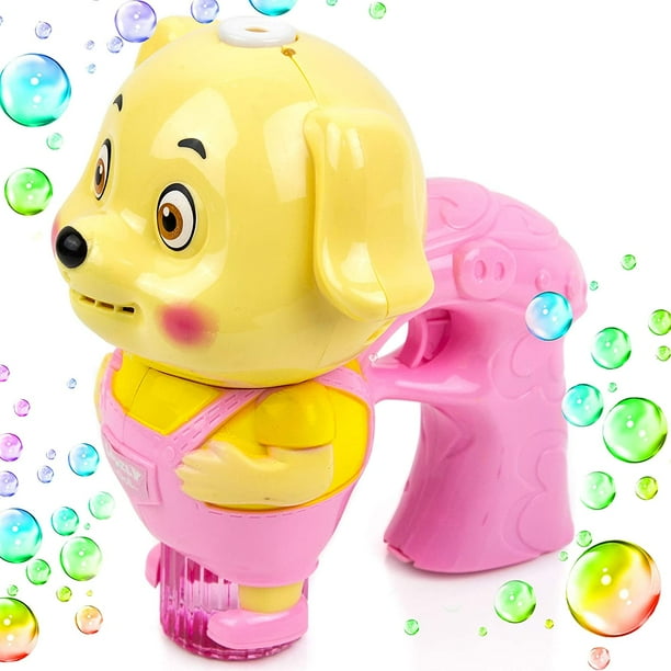 Toysery Dog Bubble Gun Shooter Light Up Blower, Bubble Gun Machine