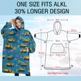 thumbnail image 4 of Oversized Wearable Blanket Hoodie,Cartoon Construction Vehicles Barriers Sherpa Blanket Hoodie with Super Pockets,Super Warm Fuzzy Pullover for Women & Men, 4 of 6