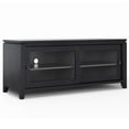 thumbnail image 2 of Simpli Home Cosmopolitan 48" Solid Wood TV Media Stand in Black, 2 of 18