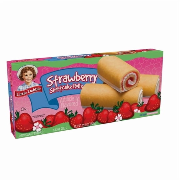 Little Debbie Strawberry Shortcake Rolls, 13 oz (6 count),3pack