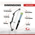 thumbnail image 6 of Genesis Archery Original Lightweight Compound Bow and Arrow Set, Right Hand, Carbon, 6 of 12