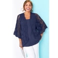 thumbnail image 5 of Jessica London Women's Plus Size Crochet Cardigan, 5 of 6