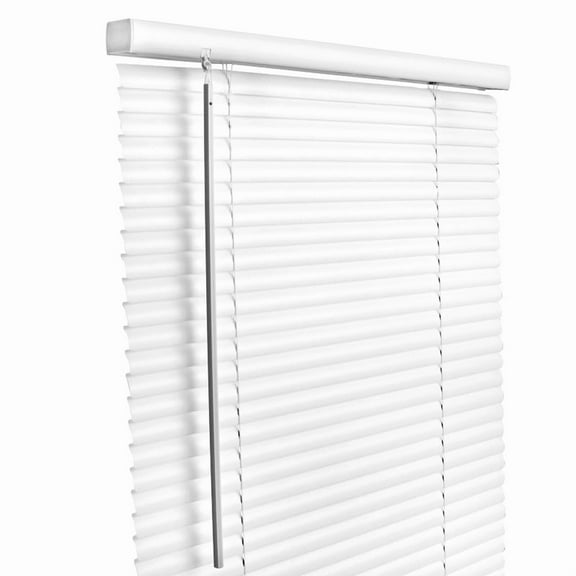 Living Accents 36x64" Static-Resistant Cordless Vinyl Blinds in White