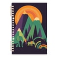 thumbnail image 7 of FORMRS 1-Subject Spiral Notebook 8" x 5" College Ruled 60 Refillable Sheet A5 Hard Cover, 2 Pack, Abstract Animals, 7 of 7