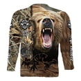 thumbnail image 4 of Camisa Casual Calavera Impreso 3d Playera De Manga Larga To, 4 of 5