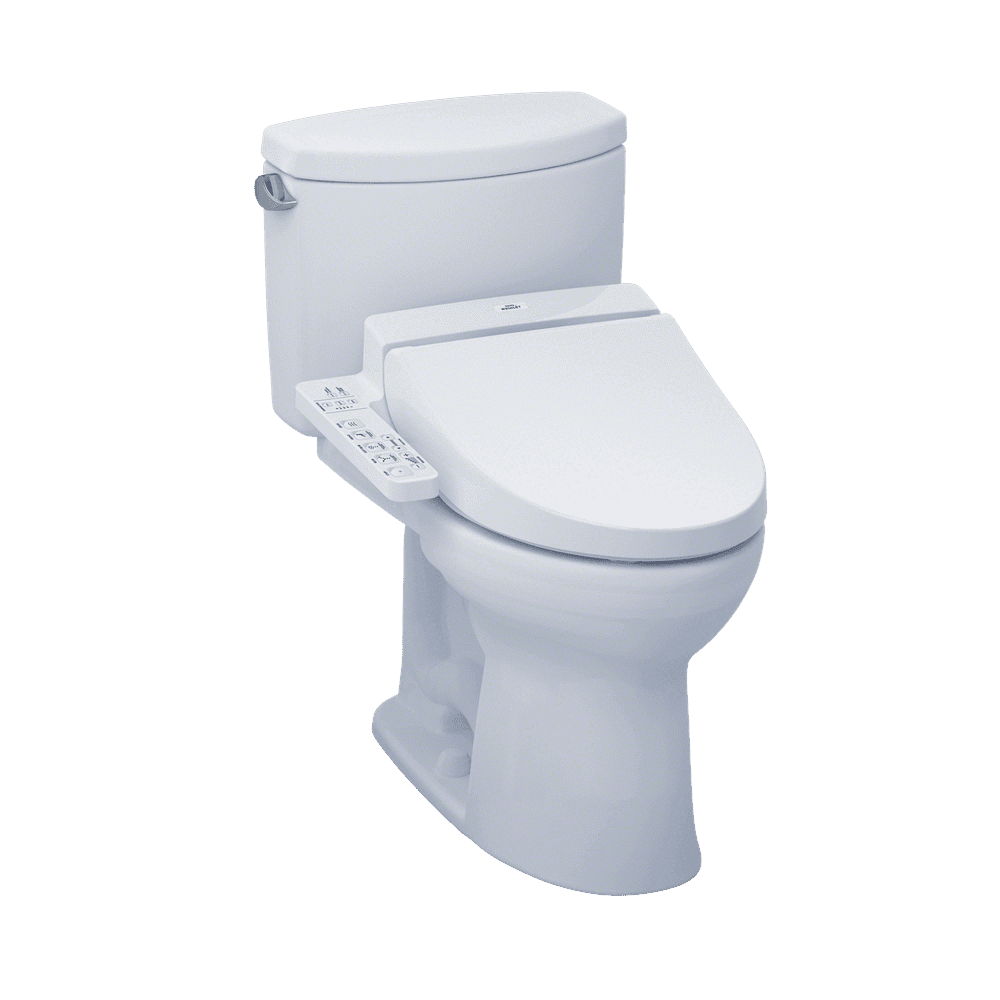 toto drake ii two piece elongated 1.28 gpf toilet cst454cef