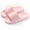 Pink, variant on Pink Womens Cloud Slides Slippers, EVA Cushioning Non-Slip Waterproof Quick-Drying Shoes, Indoor Outdoor Bathroom Pool Beach All-Day Comfort Slides,Size 38