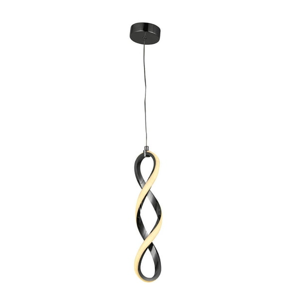 Lámpara Candil Colgante LED Spiral Luxica Lighting Cromo