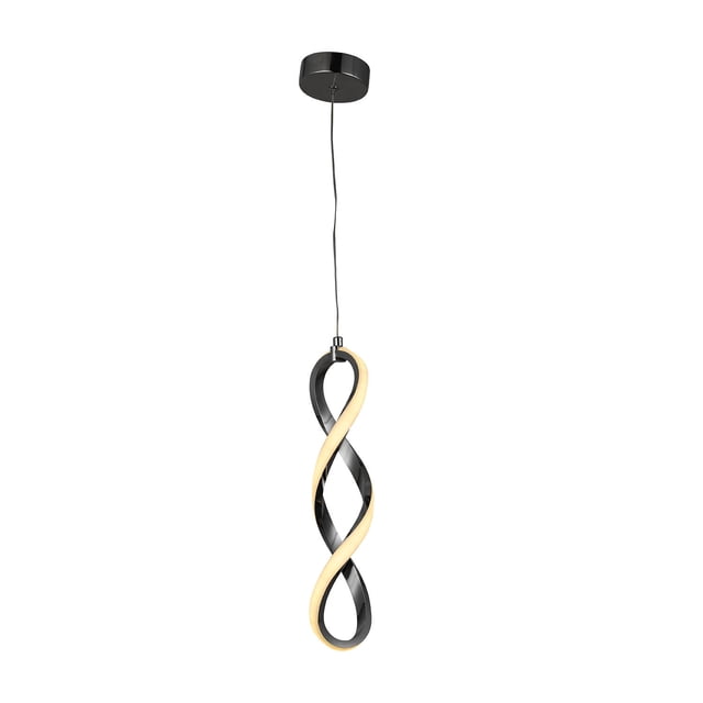 Lámpara Candil Colgante LED Spiral Luxica Lighting Cromo