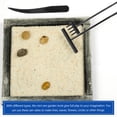 thumbnail image 6 of Sand Rake Table Mini Imagination Miniature Garden Decoration Tray Zen Kit 9 Pcs, 6 of 6