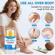 Uruses Urea Foot Care Stick for Dry Cracked Heels, 60% Urea Cream Moisturizing Balm for Feet, 1.41 oz