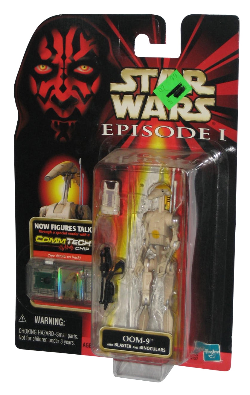 ~ CommTech by Hasbro not in hand Star Wars Episode I ~ OOM-9 with Blaster and Binoculars