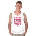 thumbnail image 3 of Wear Pink For My Wife Breast Cancer Mens Big & Tall Graphic Tank Top Brisco Brands 2X, 3 of 5