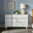 thumbnail image 2 of Walker Edison Sonoma 6-Drawer Solid Wood Dresser, White, 2 of 28