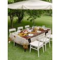 thumbnail image 4 of Outdoor Tablecloth with Umbrella Hole for Patio/Picnic/Party/Camping, Vintage Sunflower Truck Waterproof Table Cloth Rectangle Table Cover Washable, Summer Botanical Pastoral Retro Art (52"x 70"), 4 of 8