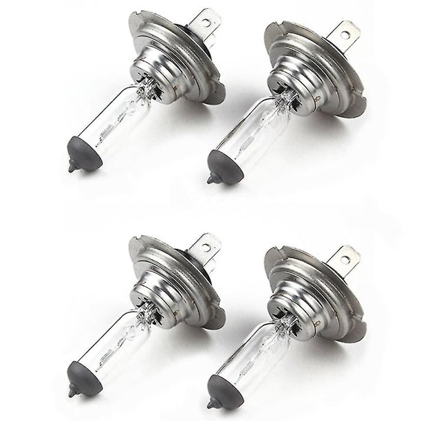 4 bombillas para faros delanteros de coche H7 de 12 V/55 W, lámpara halógena estándar
