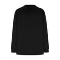thumbnail image 3 of Christmas Shirts for Women Santa Claus Christmas T-Shirt Casual Loose Fit V-Neck Long Sleeve Tee Tops, 3 of 5