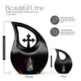 thumbnail image 2 of MUKTIVE Colourful Guitar Urn for Human Ashes Adult Father & Mother, Burial Combo Sets Urns for Male & Female, Black Decorative Urn for Men Ashes, Urns for Funeral, (1 Large 10 ", 4 Keepsake 3 "), 2 of 7