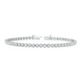 thumbnail image 5 of 1 Carat Diamond Tennis Bracelet for Women in 10k White Gold with Secure Double Clasp Brilliant Cut by Beverly Hills Jewelers, 5 of 6