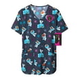 thumbnail image 6 of Scrubstar Women's Olaf Meltdown Scrub Top, Sizes S-3X, 6 of 7