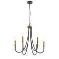thumbnail image 3 of Aiwen 6 Lights Candle Like Chandelier Pendant Light Modern Home Hanging Lamp Fixture, 3 of 7