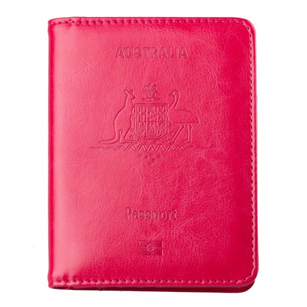 Funda protectora antimagnética para pasaporte, de piel sintética, para pasaporte, tarjetero, tarjetero