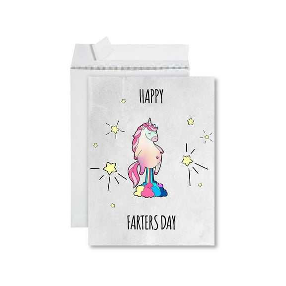 Koyal Wholesale Funny Father's Day Jumbo Card With Envelope, Happy Farters Day, Set of 1