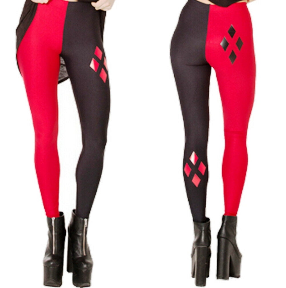 Harley Quinn Polyester Spandex Leggings OSFM Adults - Walmart.com