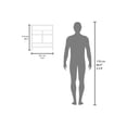 thumbnail image 3 of Bathroom Cabinet - Black Medicine With Towel Rod And Shelves, 16.2"w Rod, 6.8"h X Upper Shelf, 6.4"h Lower Dual Doors Metal Handles, Engineered Wood For Delightful Shelf Large Items, Smaller, 3 of 5