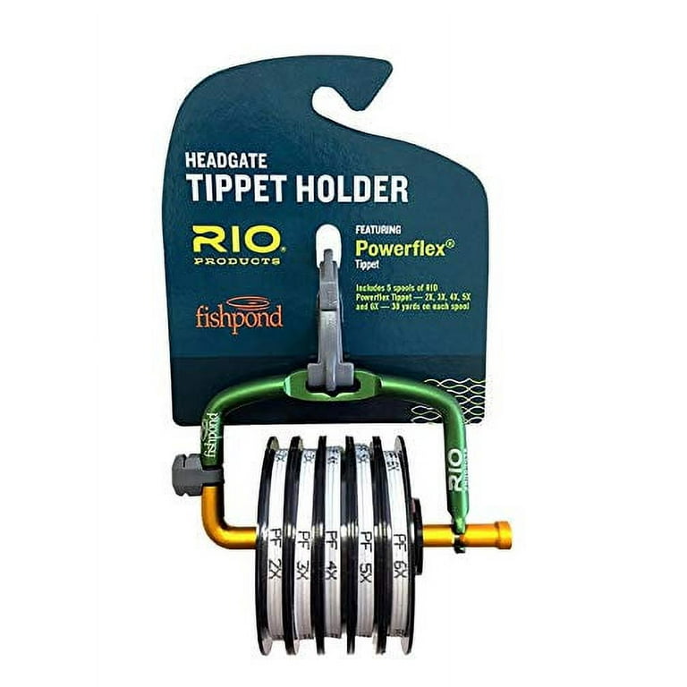 Rio Fly Fishing Spring Loaded Headgate 7 Tippet Spool Dispenser w