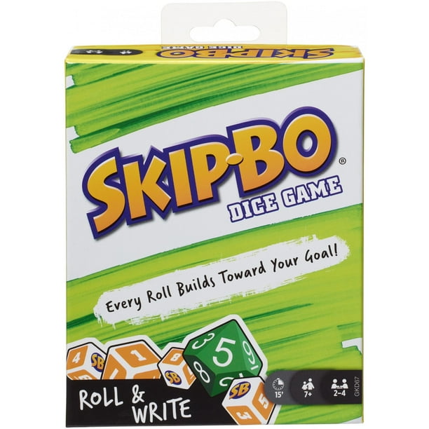 SkipBo Roll And Write Dice Game For 24 Players Ages 7 And Up