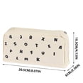 thumbnail image 4 of Under $1 Pencil Case, Letter Print Standable Large Capacity Pen Pouch, Multifunctional Stationery Organizer for College Office by PALIFEUR, 4 of 9