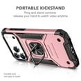 thumbnail image 5 of Hotpom for iPhone 17 Pro Case with 2 Pack Privacy Screen Protector Dual Layer Rugged Durable Shockproof Protection with 360° Rotating Stand, Pink, 5 of 7