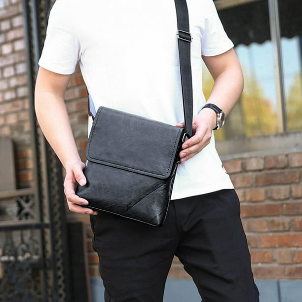 Premiums Textured Leather Shoulder Crossbody Bag Adjustable Strap Lightweight Spacious Handbag For Travel Work Daily Necessary