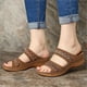 thumbnail image 1 of Sandalias de mujer de PU artificiales con boca de pez de verano, zapatos de mujer de tacón Extra transpirables ilimitados, 1 of 6