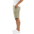thumbnail image 2 of NY Threads Mens Cargo Shorts Relaxed Fit Cotton Casual Work Outdoor Hiking Shorts with Multiple Pockets, 40, Light Khaki, 2 of 7