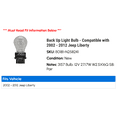 thumbnail image 2 of Back Up Light Bulb - Compatible with 2002 - 2012 Jeep Liberty 2003 2004 2005 2006 2007 2008 2009 2010 2011, 2 of 2