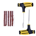 thumbnail image 1 of 7Pcs Car/Motorcycle Tire Repair Kit Plug, Tubeless Tire Puncture Repair Kit, Repairs Car, Motorcycle Punctures, with 5pcs Drill Bits, 1pc Spiral T-Tool and T-Tool Insert, 1 of 5