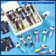 thumbnail image 4 of Juego de 24 bolígrafos multicolores 4 en 1 Sayglossy Space Astronaut, 4 of 6