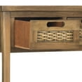 thumbnail image 4 of Safavieh Console en Bois d'Orme d'Automne 3 Tiroirs Marron, 4 of 5